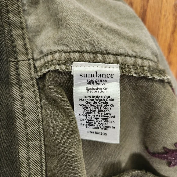 Sundance Remembered Dreams Embroidered Cargo Pants - Picture 13 of 13